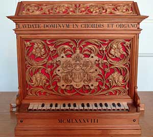 Bild der kleinsten Orgel der Welt